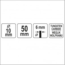 YT-61727 YATO Freza ovala pentru metal diametru 10..